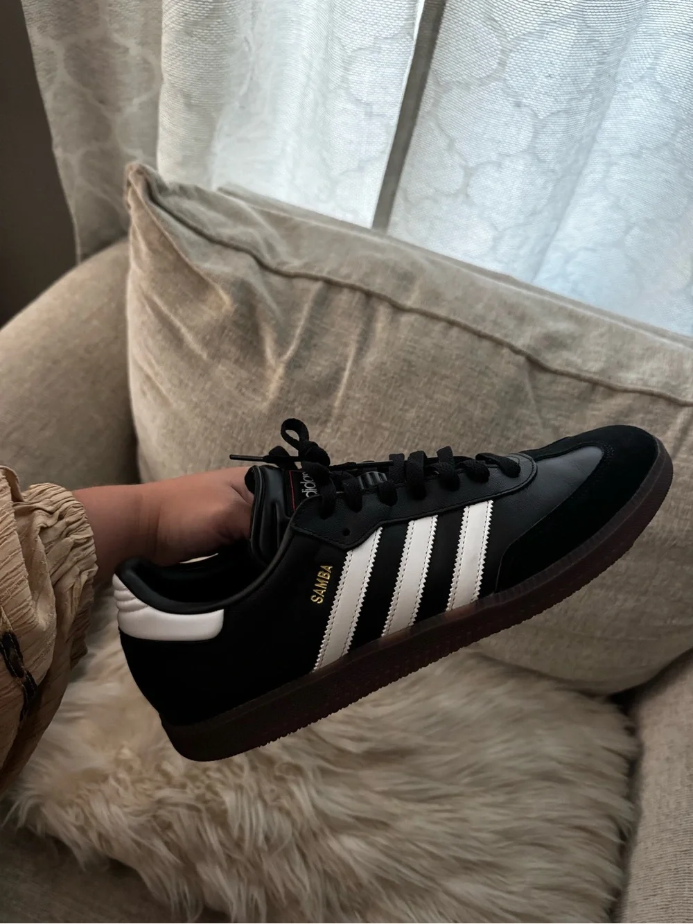 adidas Black and White Samba Sneakers